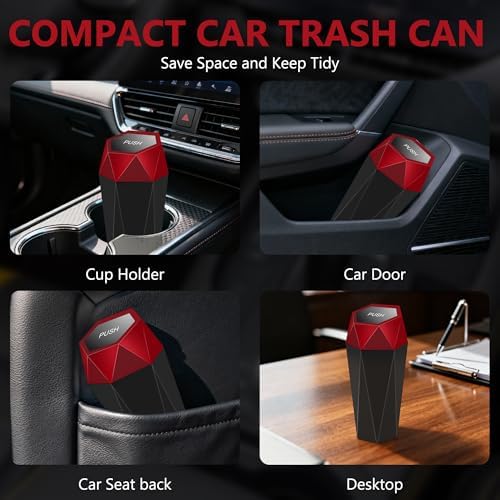 Car Trash Can with Lid, 30 Trash Bags, 2 Pack - Image 3