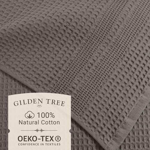 GILDEN TREE Waffle Towel Set Quick Dry Thin | 2 Bath Towels | 2 Hand Towels | 2 - Image 2
