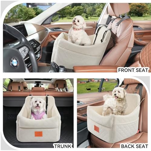 GL GLENSLAVE Dog Car Seat for Small/Medium Dogs, Dog Booster Car Seats - Image 2