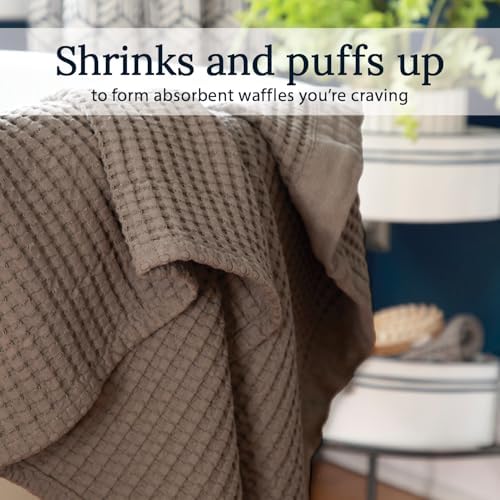 GILDEN TREE Waffle Hand Towels for Bathroom Quick Dry Large Luxury Lint Free - Image 3