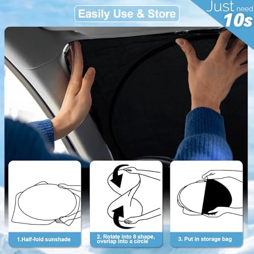 Windshield Sunshade for 2021-2025 2026 Toyota Venza Window Shield - Image 6