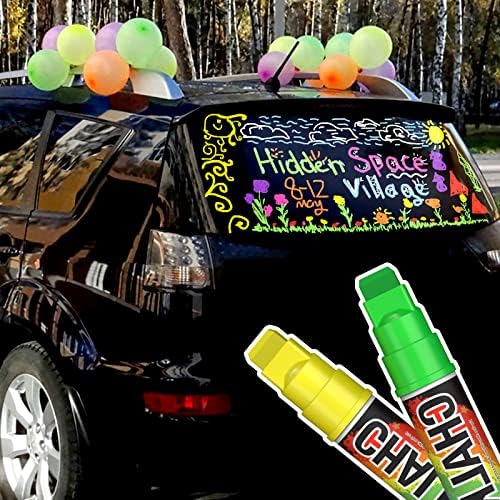 KERIFI Window Markers for Cars Washable, 10mm Jumbo Liquid Chalk Pens for Art - Image 6