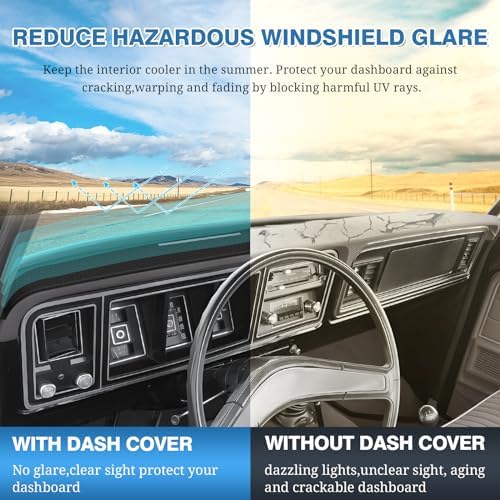 FIILINES Dash Cover for 1973-1979 Ford F100/F150/F250/F350/Bronco Pickup Truck - Image 6