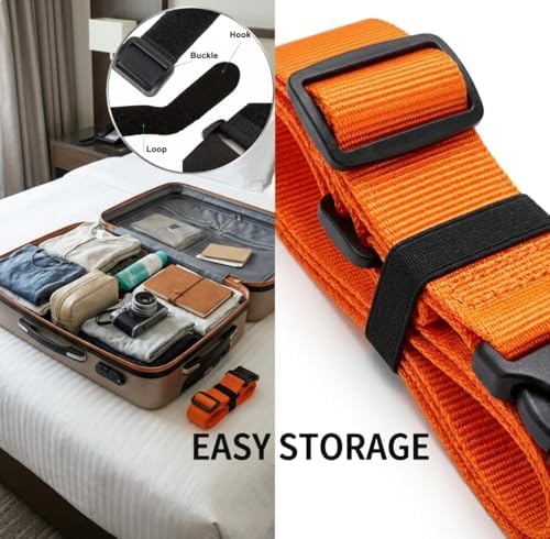 CLOLOP Luggage Strap 2 Pack, Heavy Duty Adjustable Suitcase Belt - Image 4