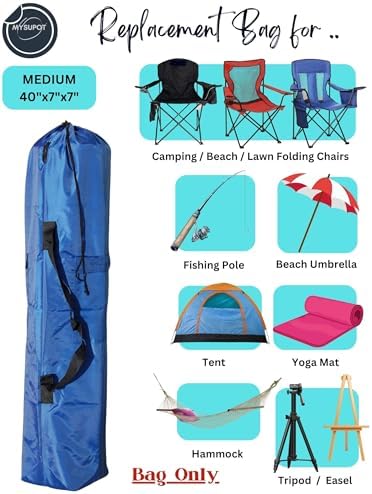40"x7"x7" Replacement Bag for Folding Camping Chair, Camp Chairs, Yoga Mat - Image 5