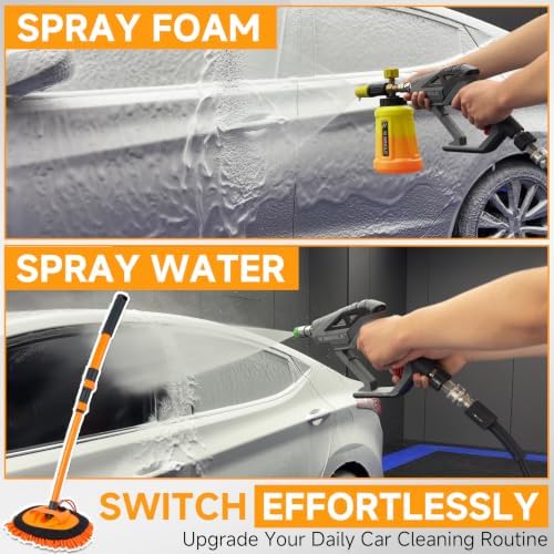 M MINGLE Pressure Washer Foam Cannon Kit, Car Wash Brush - Image 2
