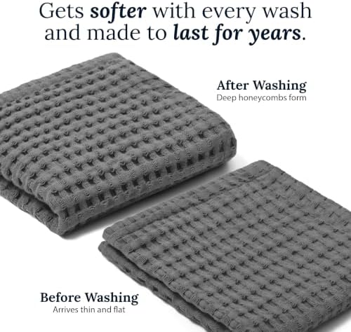 GILDEN TREE Waffle Bath Towels Wash Cloths - Image 5