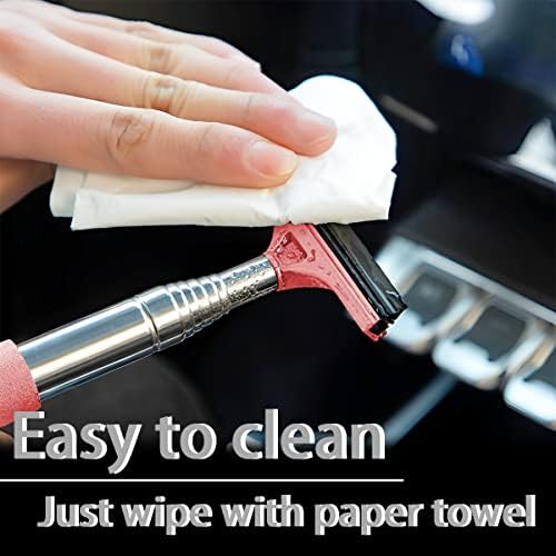 8sanlione 38.6 Inch Telescopic Side Mirror Glass Squeegee - Image 5