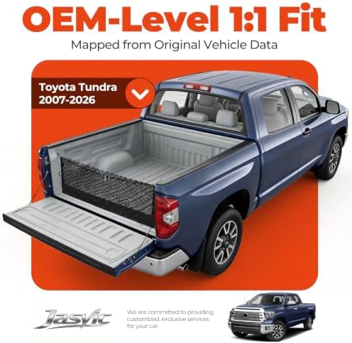 3-Layer Cargo Net for Toyota Tundra 2007-2026, Zoned Storage Truck Bed Net - Image 3