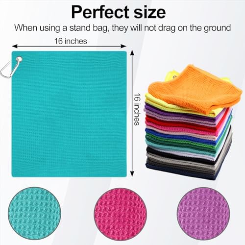 3 Pack 16" X 16" Golf Towels for Golf Bags - Image 5