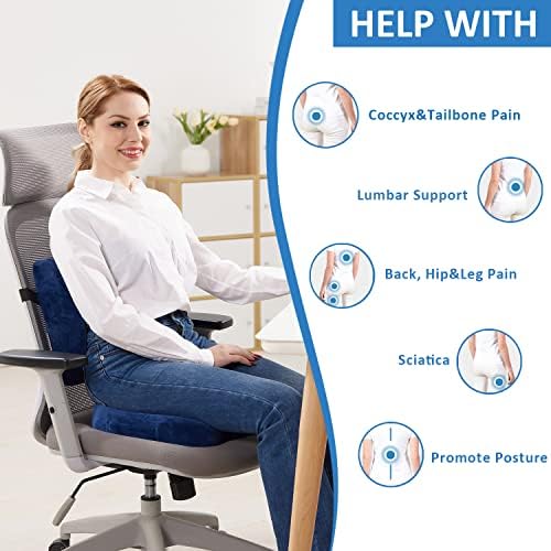 SAIREIDER Chair Cushion and Lumbar Support Pillow - Image 2