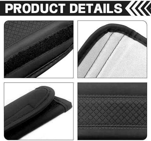 2PCS Universal Leather Safety Belt Covers - Image 3