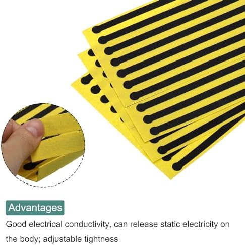 MECCANIXITY 30pcs ESD Anti Static Foot Heel Ground Straps 11.8 x 0.60 Inch - Image 4