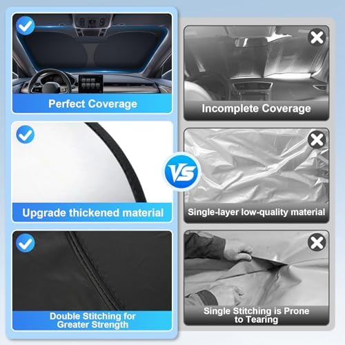 JUSTTOP Windshield Sunshade Custom Fit - Image 6