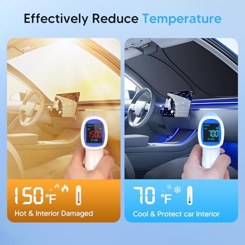 KUST Windshield Sun Shade for 2019-2025 2026 Chevrolet Chevy Silverado/GMC - Image 2