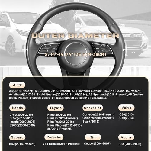 SEG Direct Car Steering Wheel Cover - Image 5