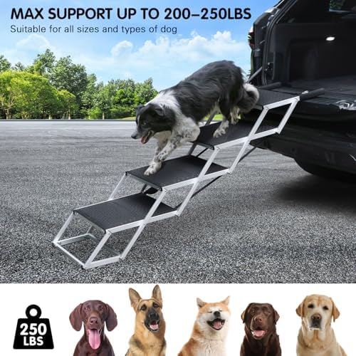 DGSL Folding Dog Stairs for Car - Image 4