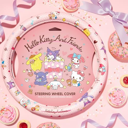 Hello Kitty and Friends Steering Wheel Cover, Universal Fit Cute Accessories - Image 7