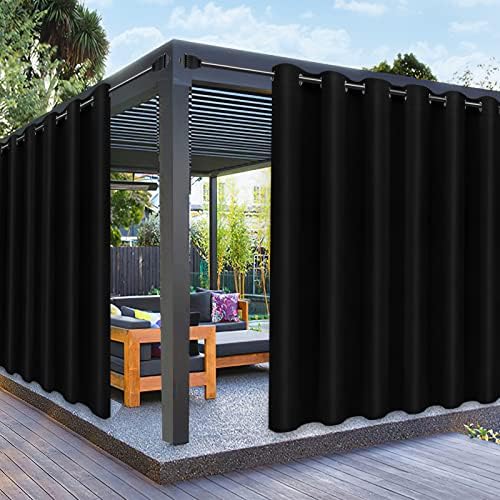 PureFit Outdoor Curtains for Patio Waterproof Weatherproof Outside Curtains by PureFit
