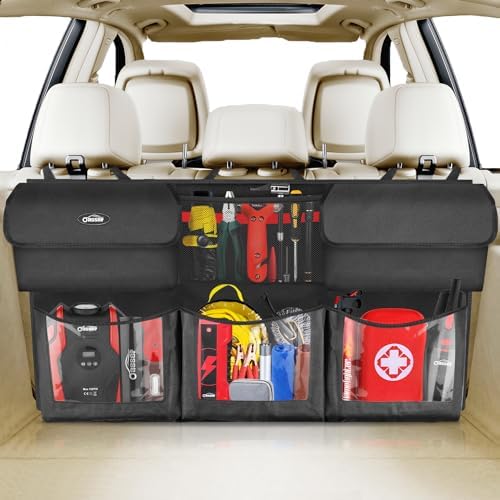 Oasser Trunk Organizer for Car, 6 Storage Compartments 43.3x19in by Shownow