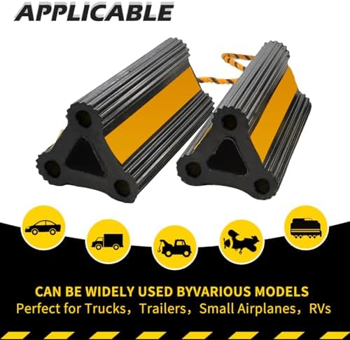 Vacallity Wheel Chocks for RV 8.2 in 4pair/8pack - Image 4