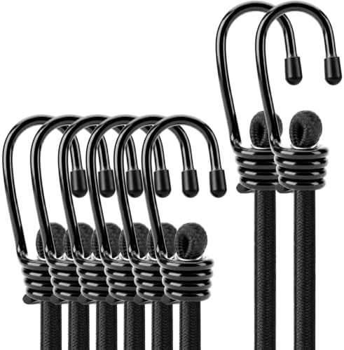 8-Piece 24 & 48 Inch Bungee Cords by HORUSDY
