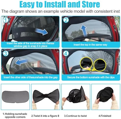 ZATOOTO Rear Window Sun Shade for Tesla Model Y Juniper 2025-2026 - Image 5