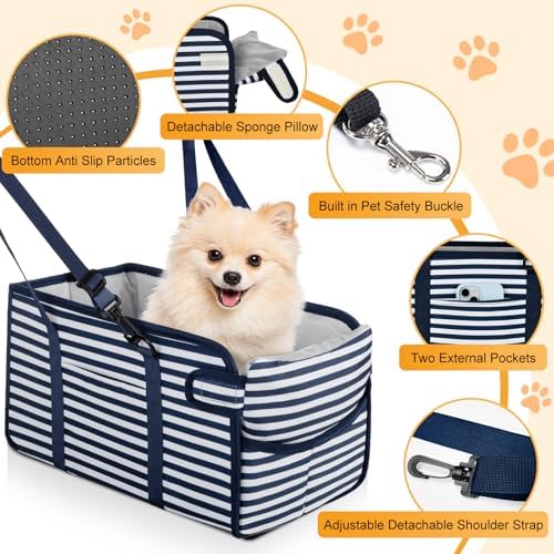 Portable Dog Car Seat for Small Dogs, Puppy Car Seat - Image 3