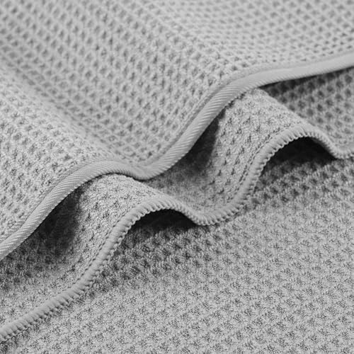 MICROFI Waffle Weave Bath Towel Set, Microfiber, 4 Pieces, Quick Dry, - Image 3