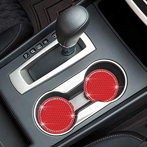 2 Pack Bling Car Cup Holder Coaster, 2.75 Inch Cup Holder Insert Mat - Image 6