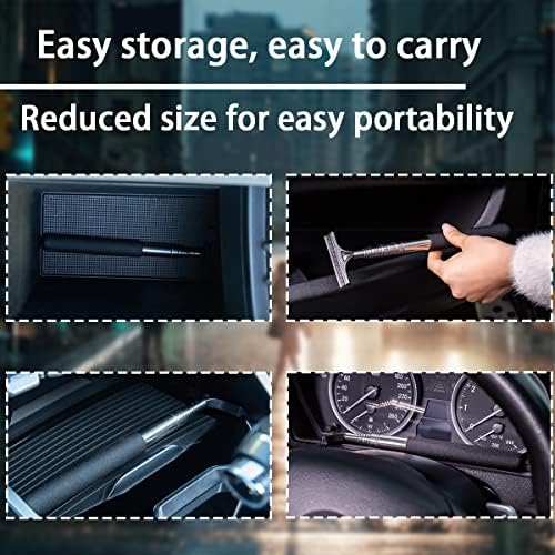 8sanlione 38.6 Inch Telescopic Side Mirror Glass Squeegee - Image 6