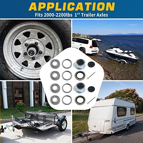 2Sets Trailer Hub L44643 Bearings Kits - Image 7
