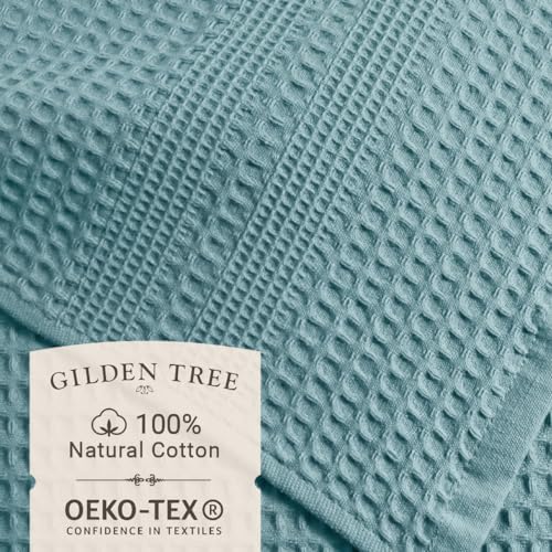 GILDEN TREE Waffle Towel Set Quick Dry Thin | 2 Bath Towels | 2 Hand Towels | 2 - Image 2