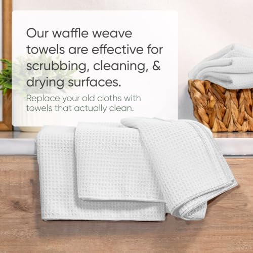 Kitchen Towels - Microfiber Waffle Weave Towels | Absorbent, No Lint, Commercial - Image 5