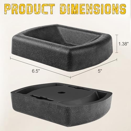 Rubber Wheel Dock for Trailer, Heavy Duty Jack Wheel Chock Stopper Fits 6" - Image 6