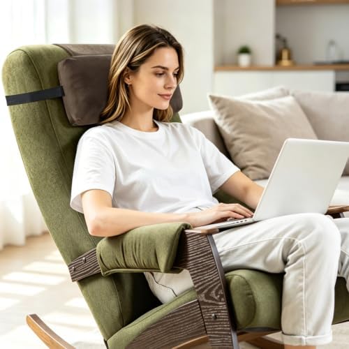 Head Recliner Pillow Adjustable Shredded Memory Foam Headrest Pillows - Image 6