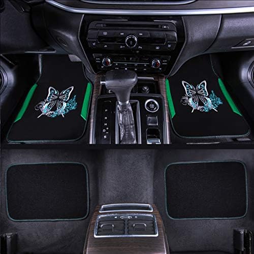 CAR PASS Embroidery Butterfly Car Floor Mats, Universal Fit - Image 4