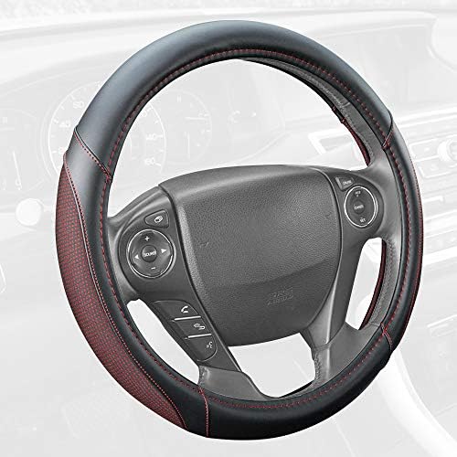 Motor Trend Wine Steering Wheel Cover - Image 4