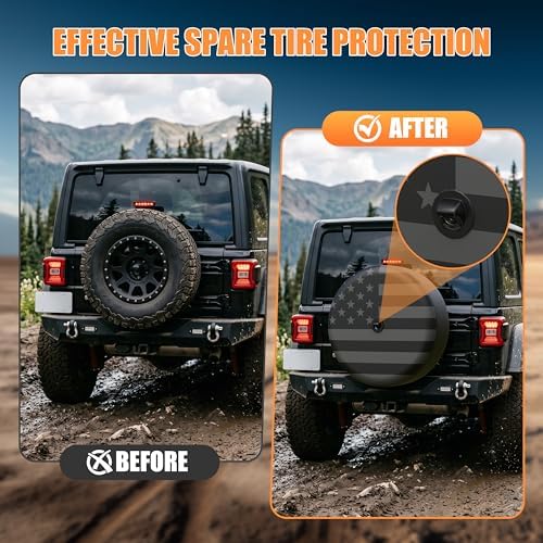 Moonet 33" Tire Cover for Jeep Wrangler JL - Image 3