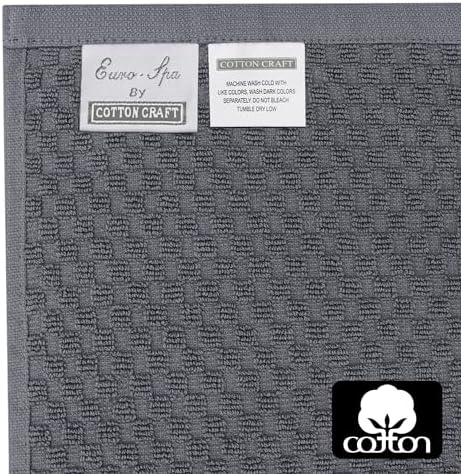 COTTON CRAFT Euro Spa Waffle Wash Cloth - Image 7