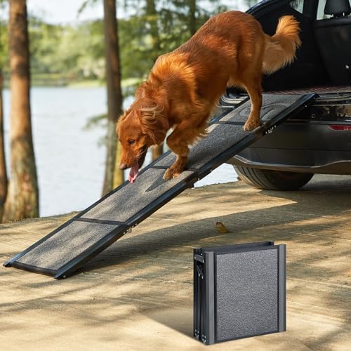PetThem Dog Ramp for Car, Extra-Long Extra-Wide Foldable by PetThem