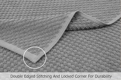 COTTON CRAFT Hooded Bath Towel for Adults – 100% Cotton Waffle Weave Towel - Image 4