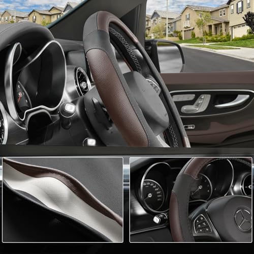 SEG Direct Steering Wheel Cover 14.5-15 inch Car Auto Interior Accessories - Image 3