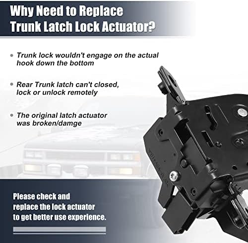 X AUTOHAUX Rear Door Liftgate Tailgate Lock Trunk Latch Actuator - Image 6