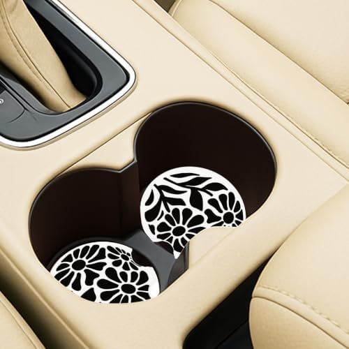 Ceramic Car Coasters – Absorbent Car Cup Holder Coaster Set - Image 3