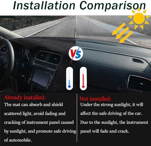 Dashboard Mat Cover for Hyundai Sonata 2011-2014 Nonslip Center Console - Image 2