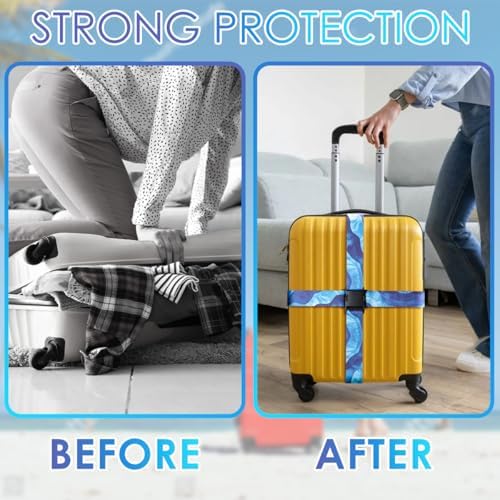 Gutsdoor Luggage Straps for Suitcases Adjustable Travel Belt, Connector Holds - Image 6
