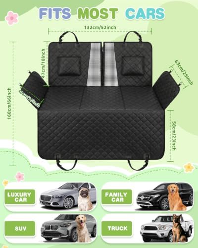 Dog Car Seat Cover, 600D Heavy Dute Car Seat Cover - Image 4