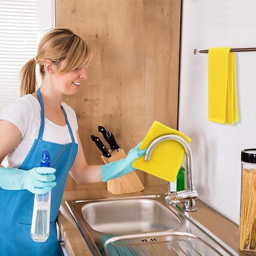 Kitinjoy 100% Cotton Waffle 4-Pack Kitchen Towels - Image 5