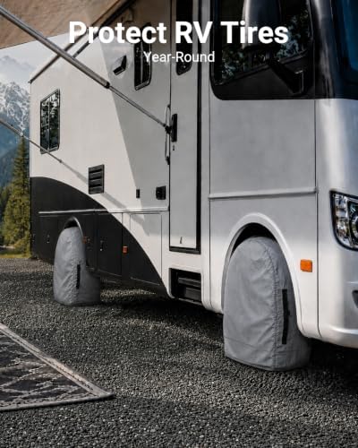 RV Tire Covers Set of 4, Fits 26"to 29" Tires - Image 2